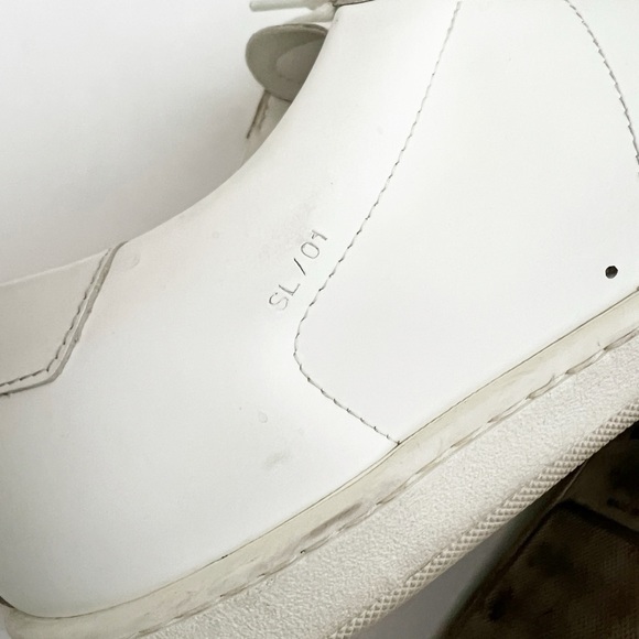 SAINT LAURENT Low Cut ALPHA SIGMA Sneakers White Size 44 - Picture 9 of 14